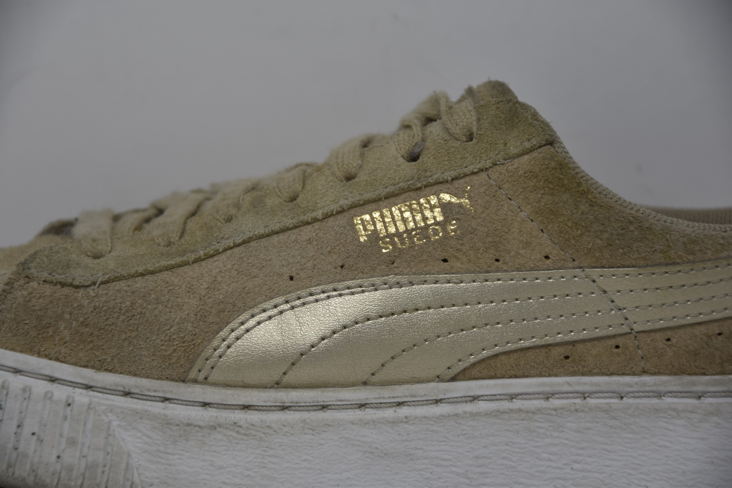 B032 BASKETS PUMA NUBUCK BEIGES T.37 UK 4 VALEUR 65 eBay